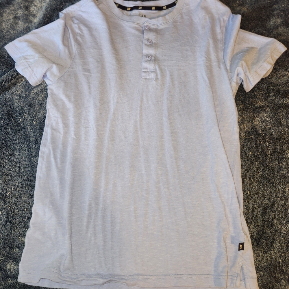 Men's Light Blue Henley Shirt